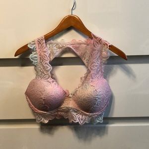 PINK Lace Date Push-up Bralette